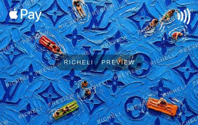 Monogram Blue card skin