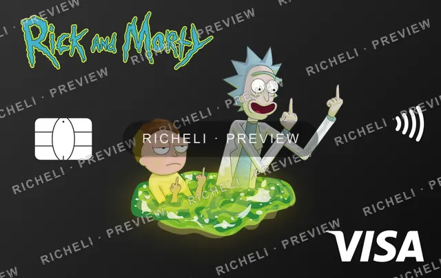 Rick & Morty card skin