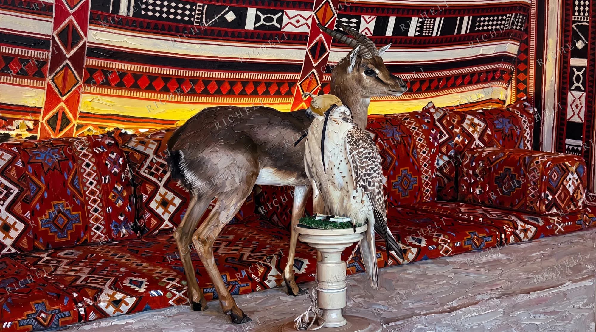 A Richeli painting from the Desert Gold collection