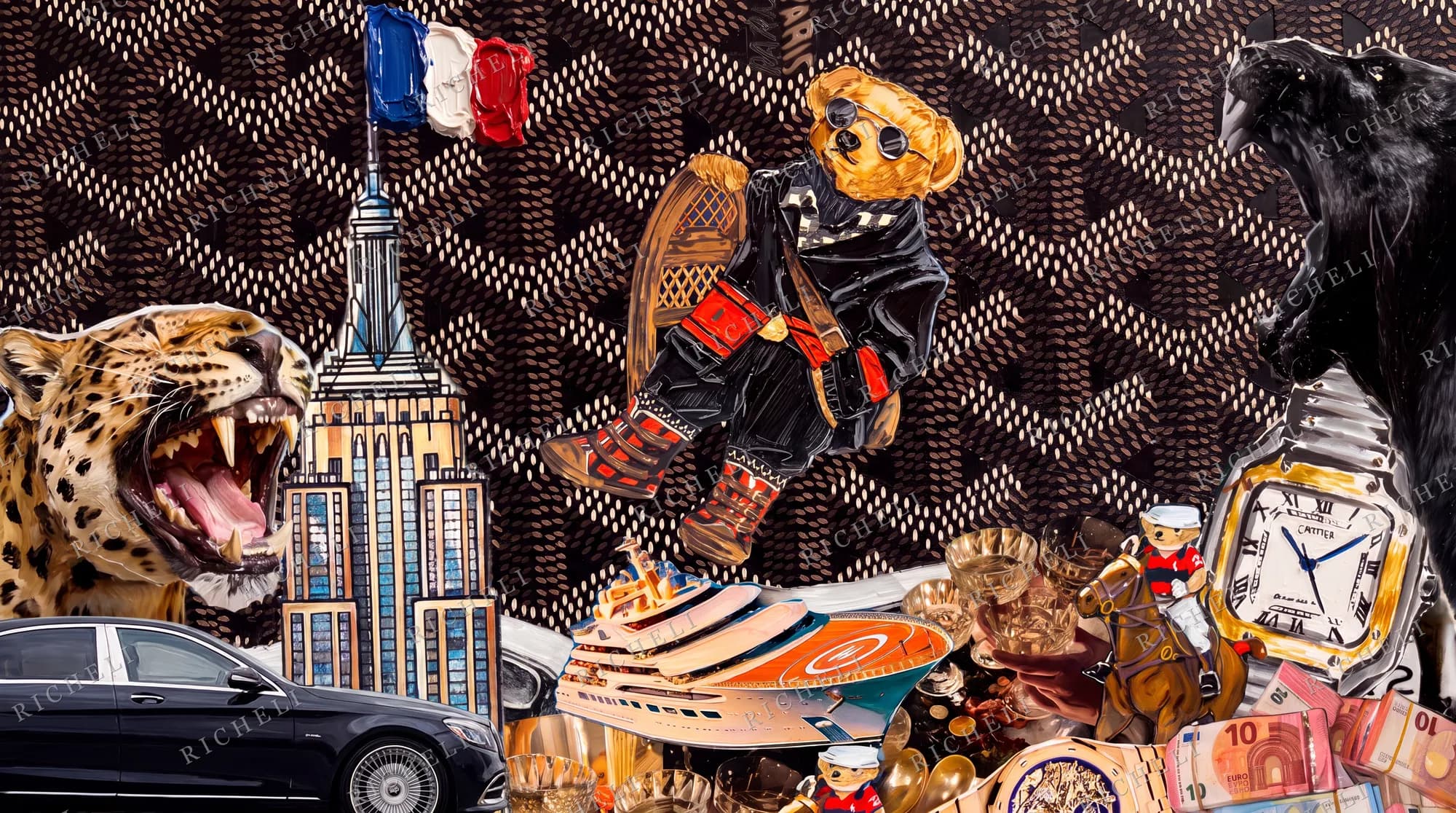 A slice of painting 25 from the The Full Library collection