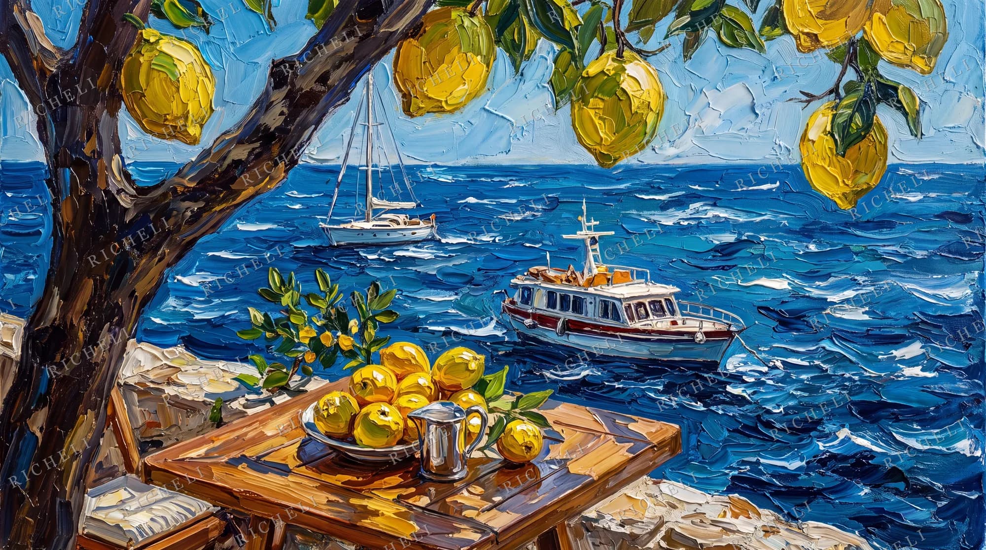 A slice of painting 37 from the The Full Library collection