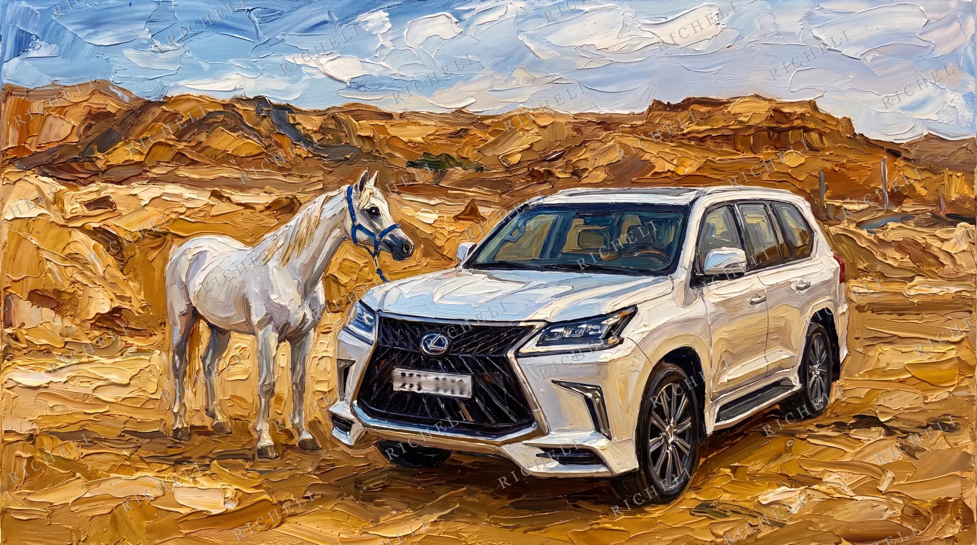 A Richeli painting from the Desert Gold collection