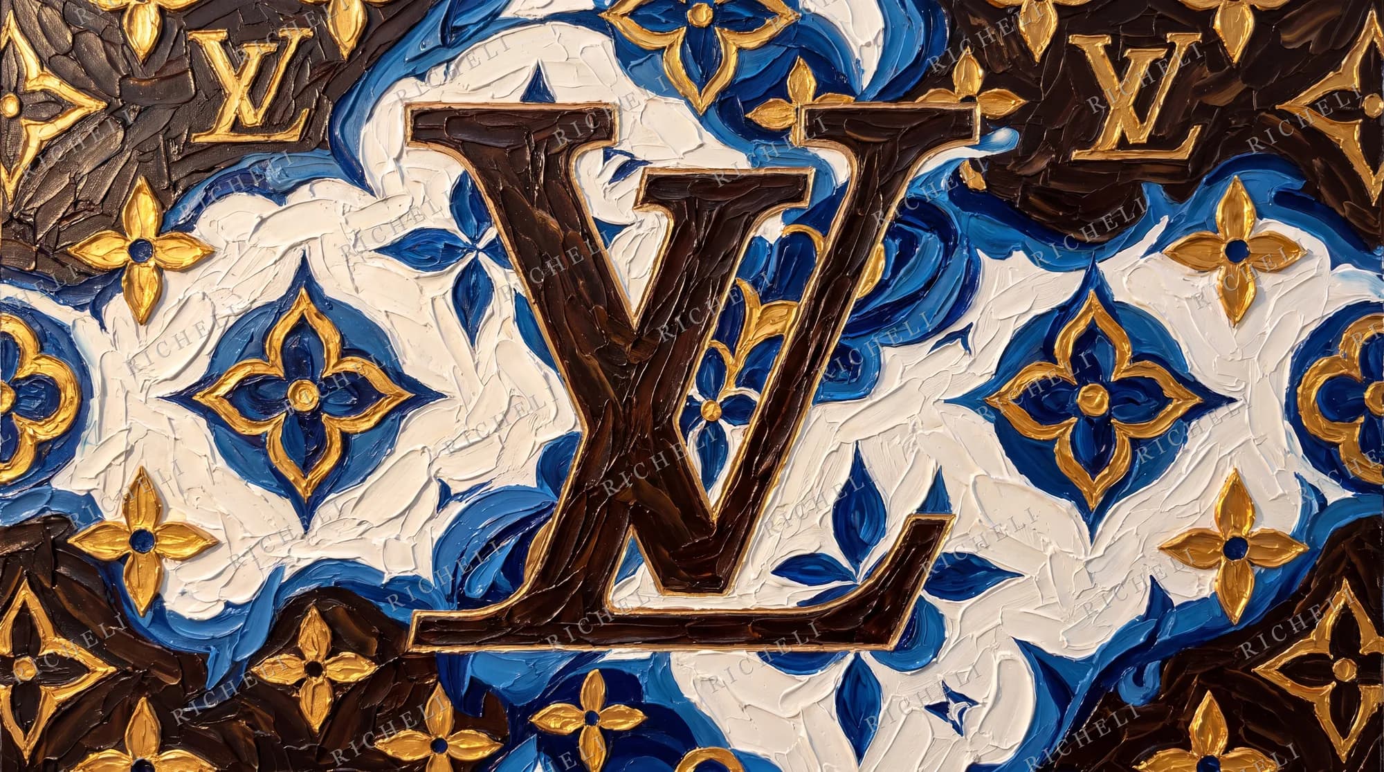A slice of painting 41 from the The Full Library collection