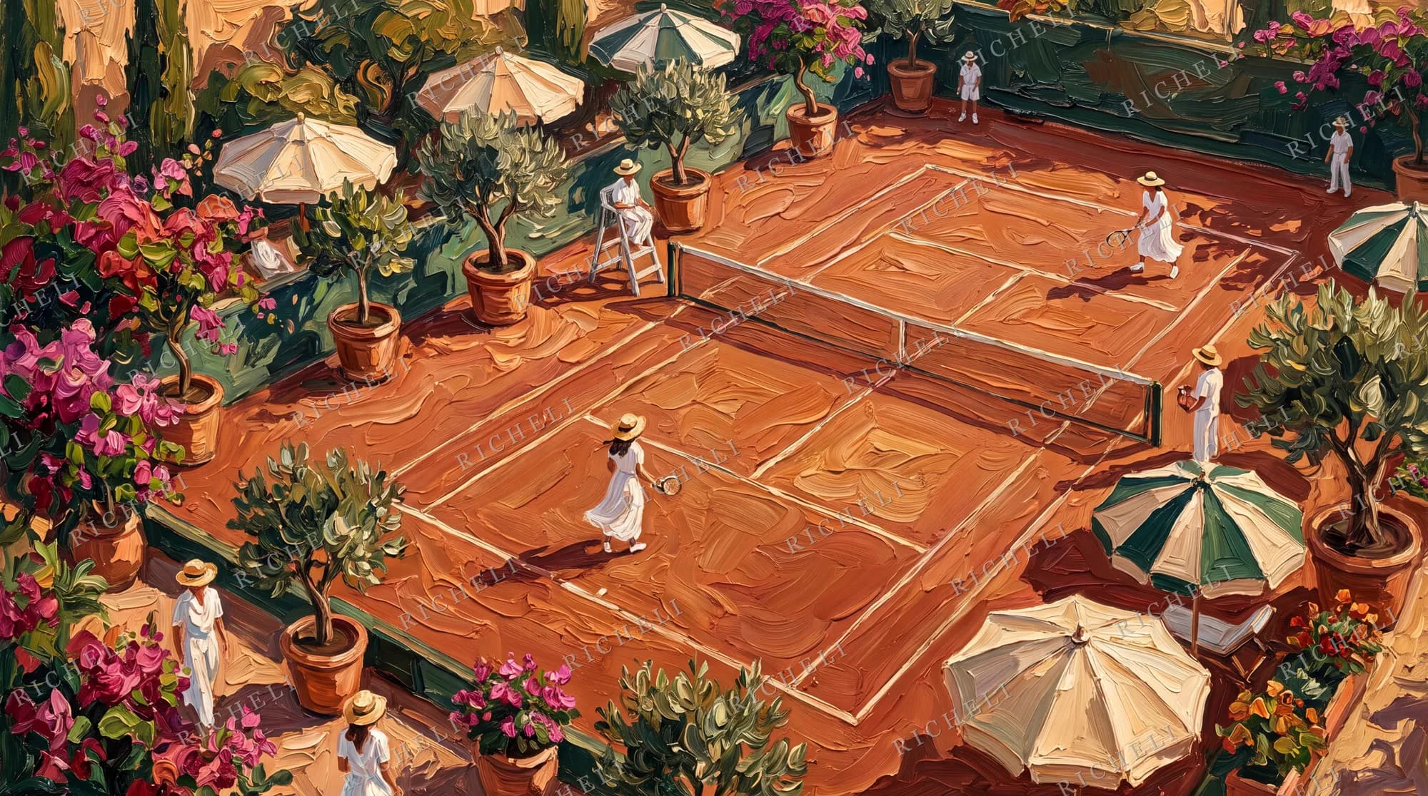 A slice of painting 53 from the The Full Library collection