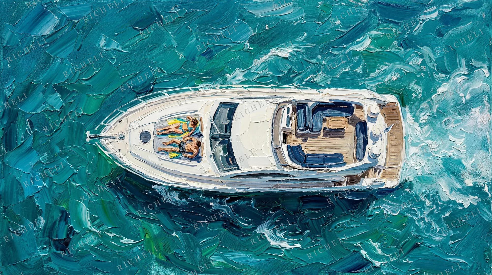 A Richeli painting from the Departures collection