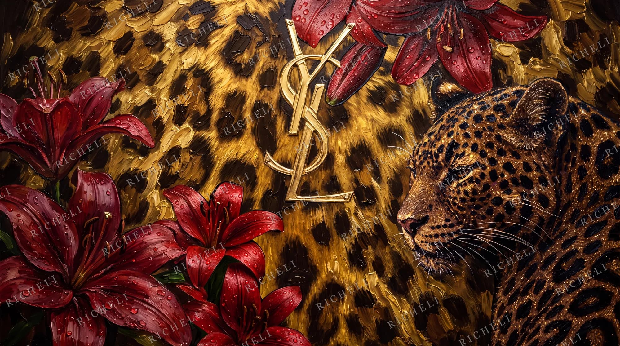 A slice of painting 62 from the The Full Library collection